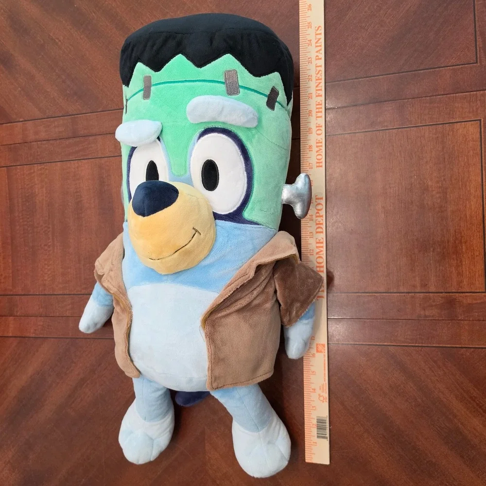 Dan Dee Plush 24in Bluey Frankenstein Halloween Large Stuffed Toy Blue Green